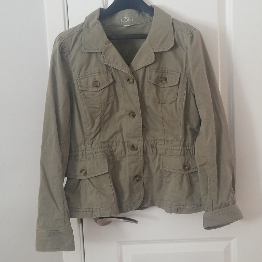 Ann Taylor Loft Utility Jacket Size 14